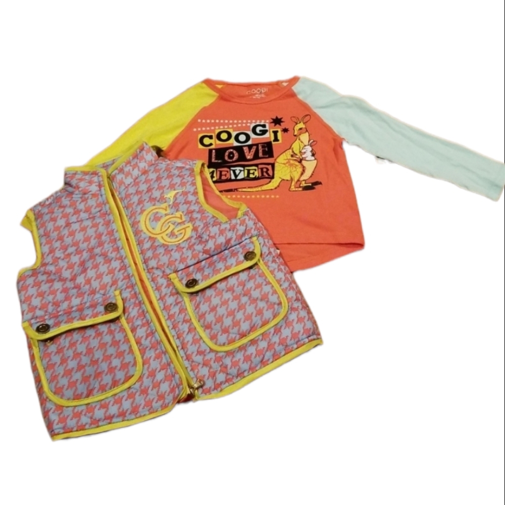 Coogi 2 Piece Set Shirt and Puffer Jacket 3T NWT